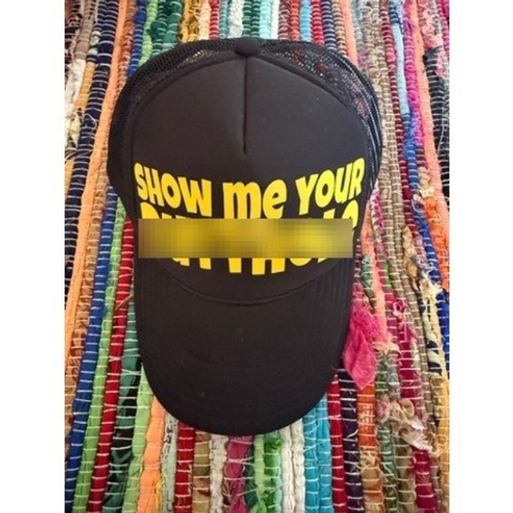 Otto Trucker Hat Unisex OSFM Black Excellent